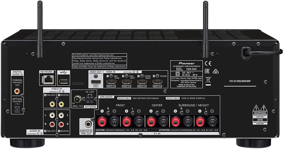 Pioneer AVレシーバ VSX-832 Pioneer VSX-832 - Audionet